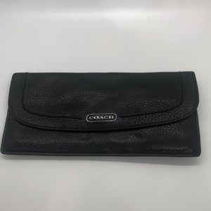 Coach Black Pebble Wallet